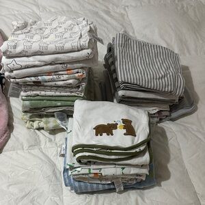 Assorted Baby Blankets with Animal Prints